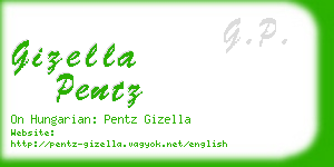 gizella pentz business card